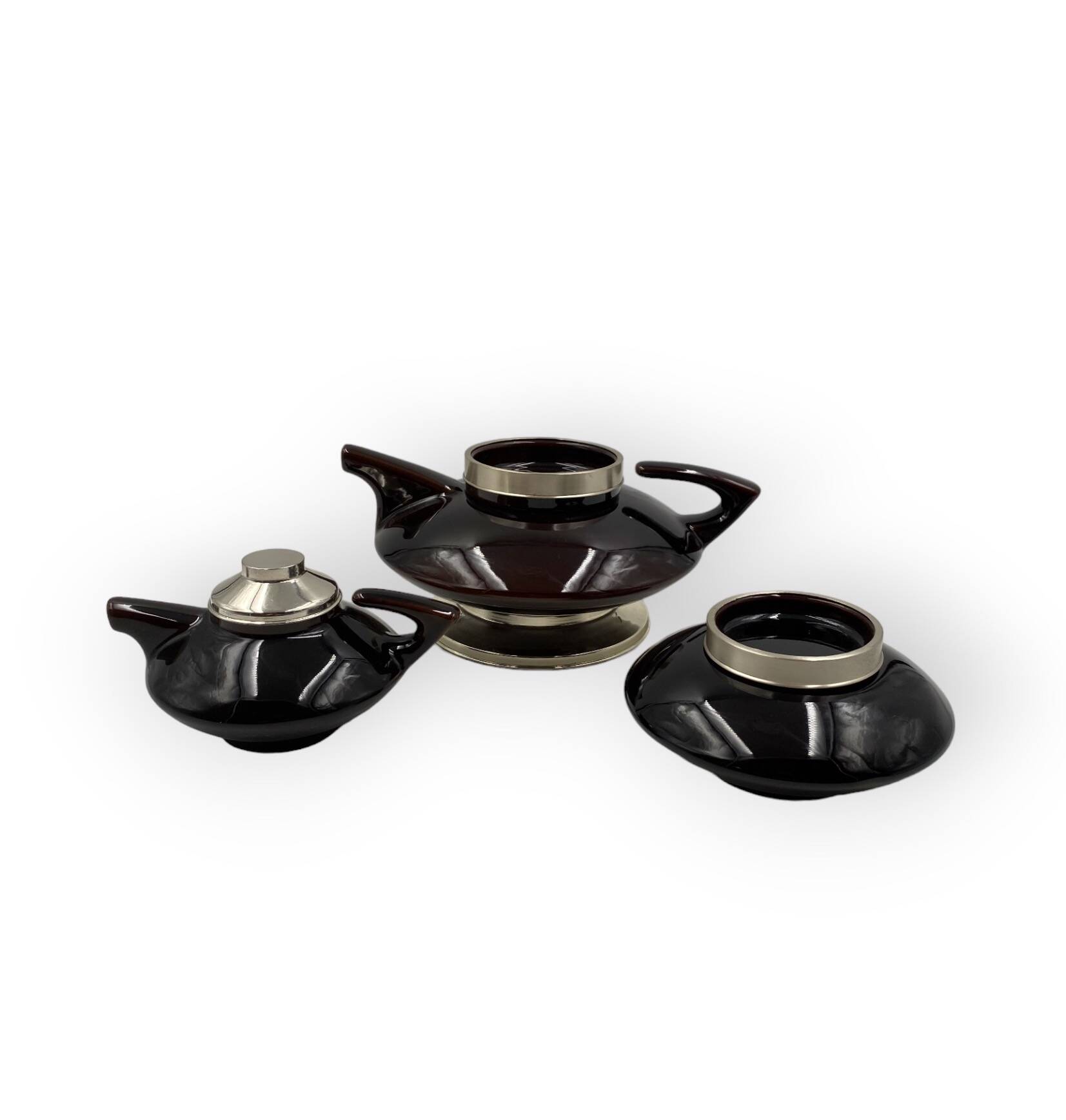 Mid-century modern piled up Tea set, SC3 Italy 1970s