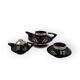 Mid-century modern piled up Tea set, SC3 Italy 1970s