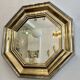 Sandro Petti enormous octagonal mirror brass chrome 1970s Maison Jansen