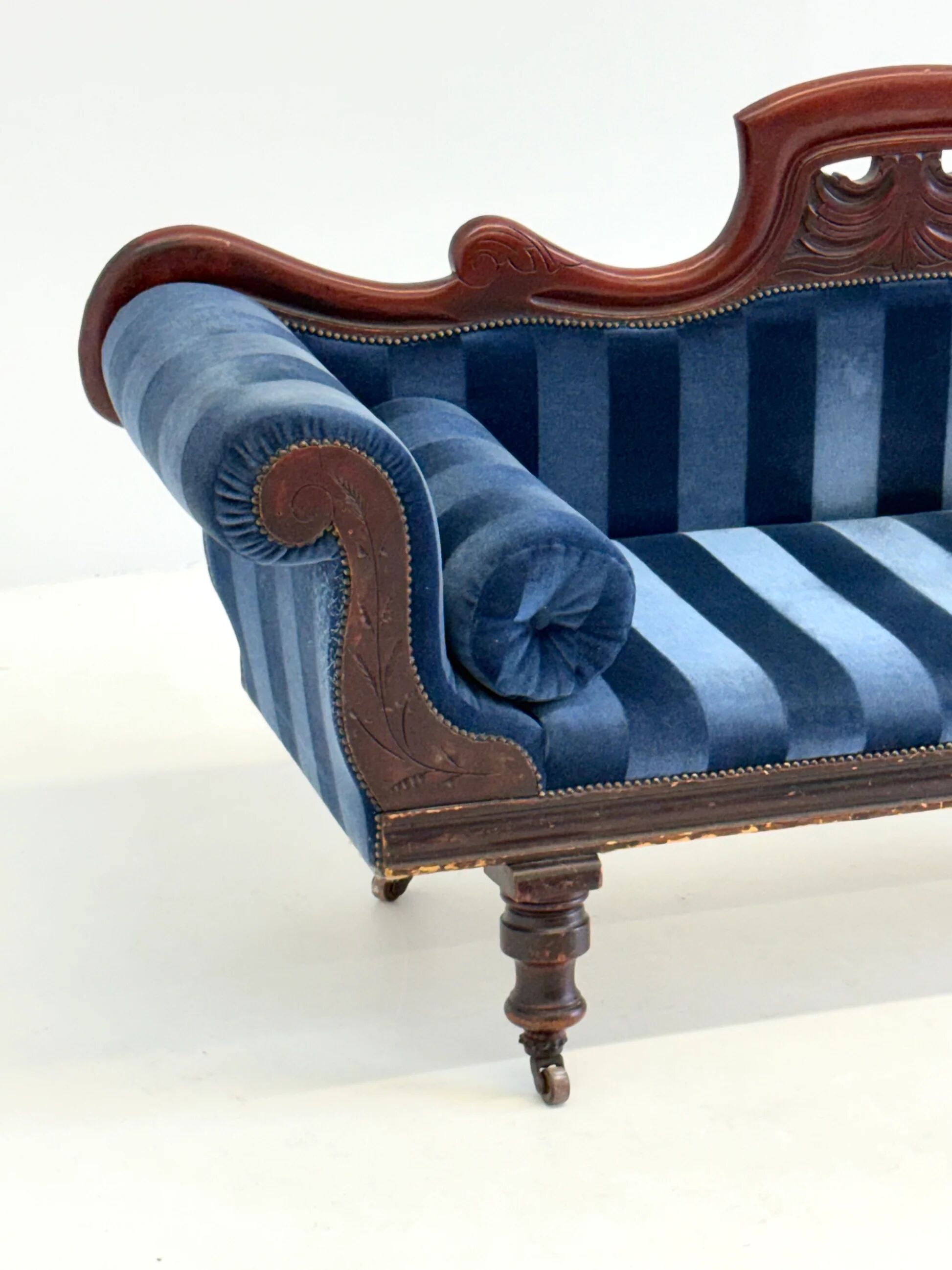 Antique Victorian chaise longue / méridienne