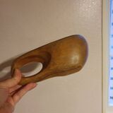 Art populaire ancienne louche en bois ou bol type kuksa