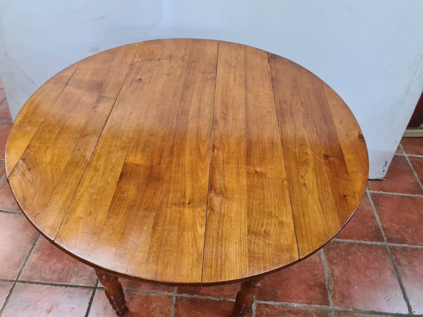 round table 4 feet in cherry wood