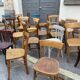Lot 25 chaises bistrot restaurant bois courbé vintage