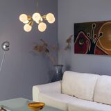 Nine-Arm “Sputnik” Candlestick, Jaroslav Bejvl Sr, 1970s, Czechoslovakia