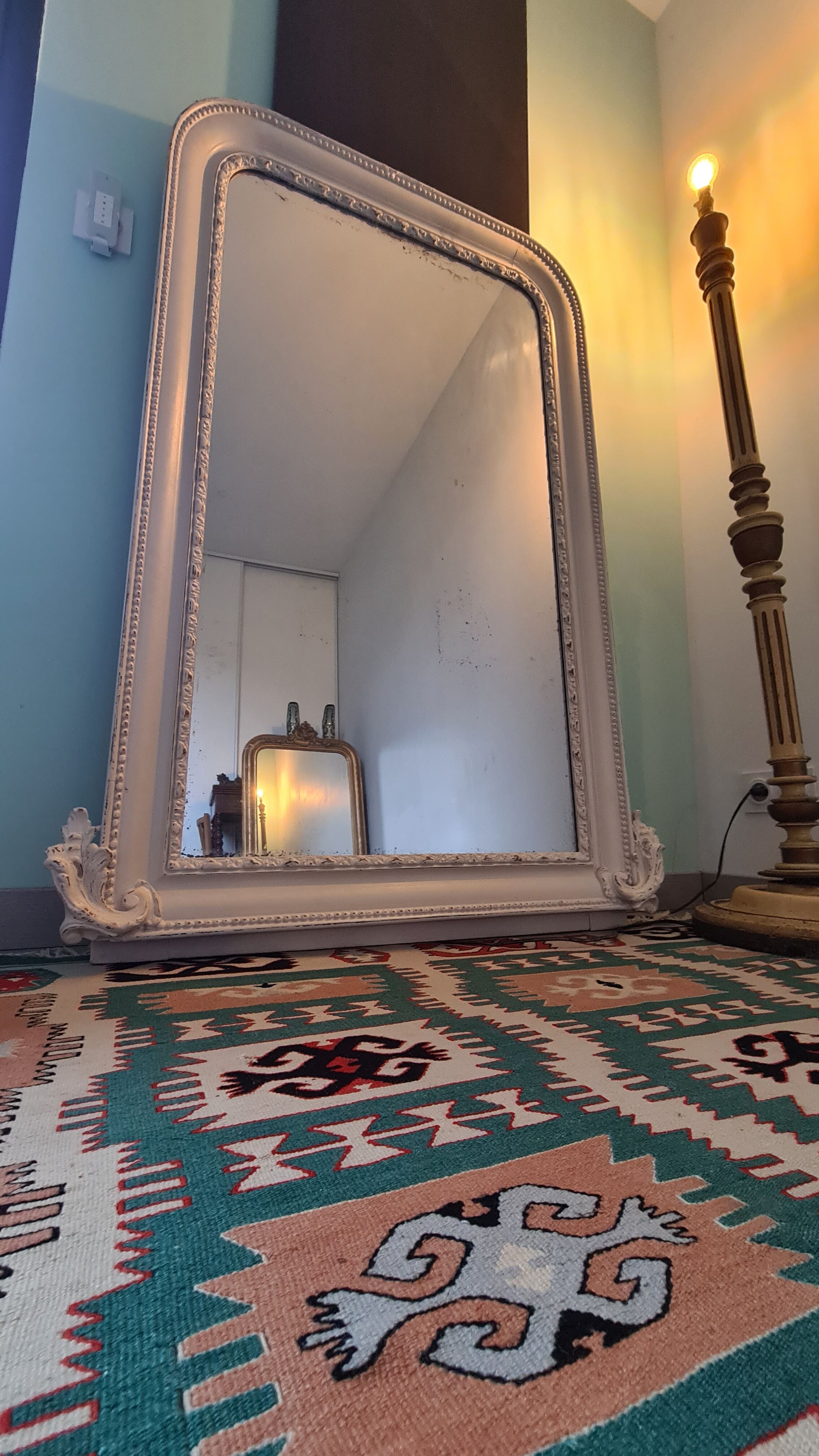 Mirror Louis Philippe shabby chic 142 x 97 cm