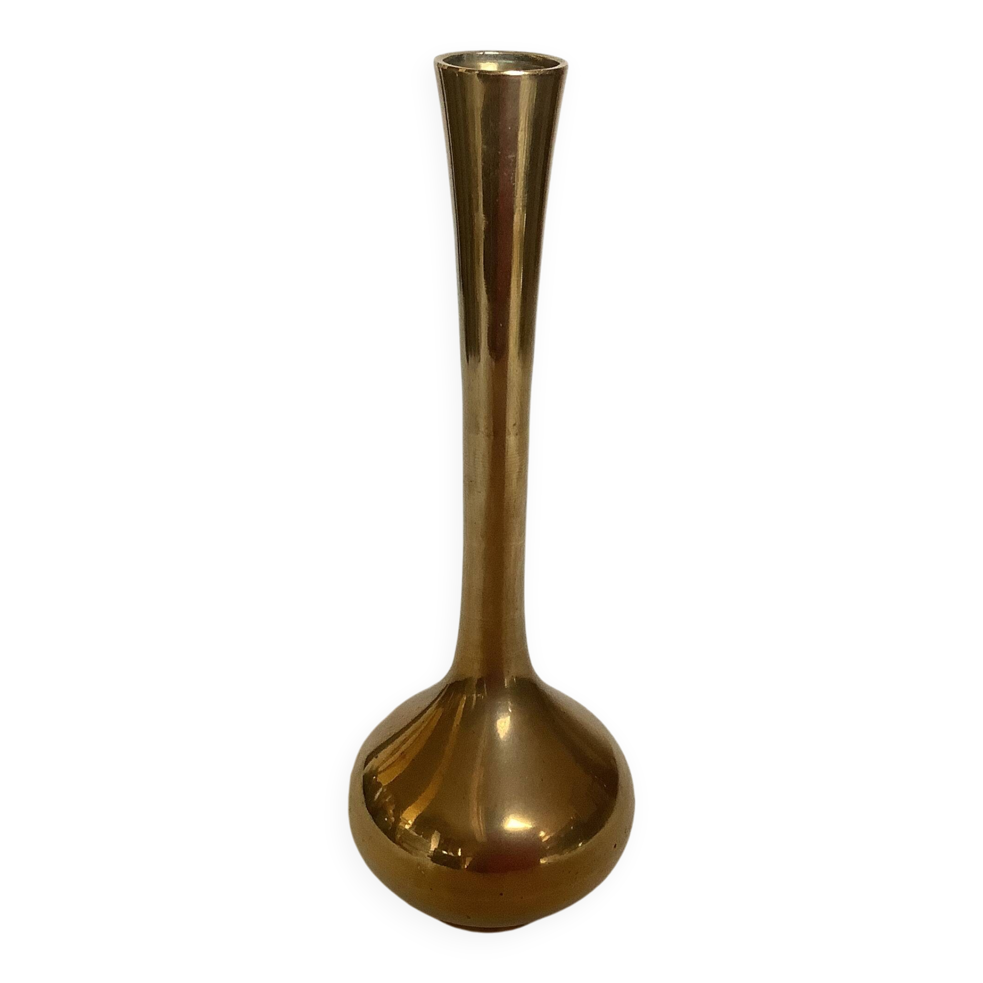 Vase soliflore en laiton