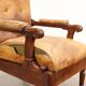 Antique Louis-Philippe reclining armchair in walnut, Italy, 19th century.