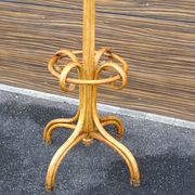 Bistro coat rack with 8 hooks, in the style of Thonet Fischel from 1920.