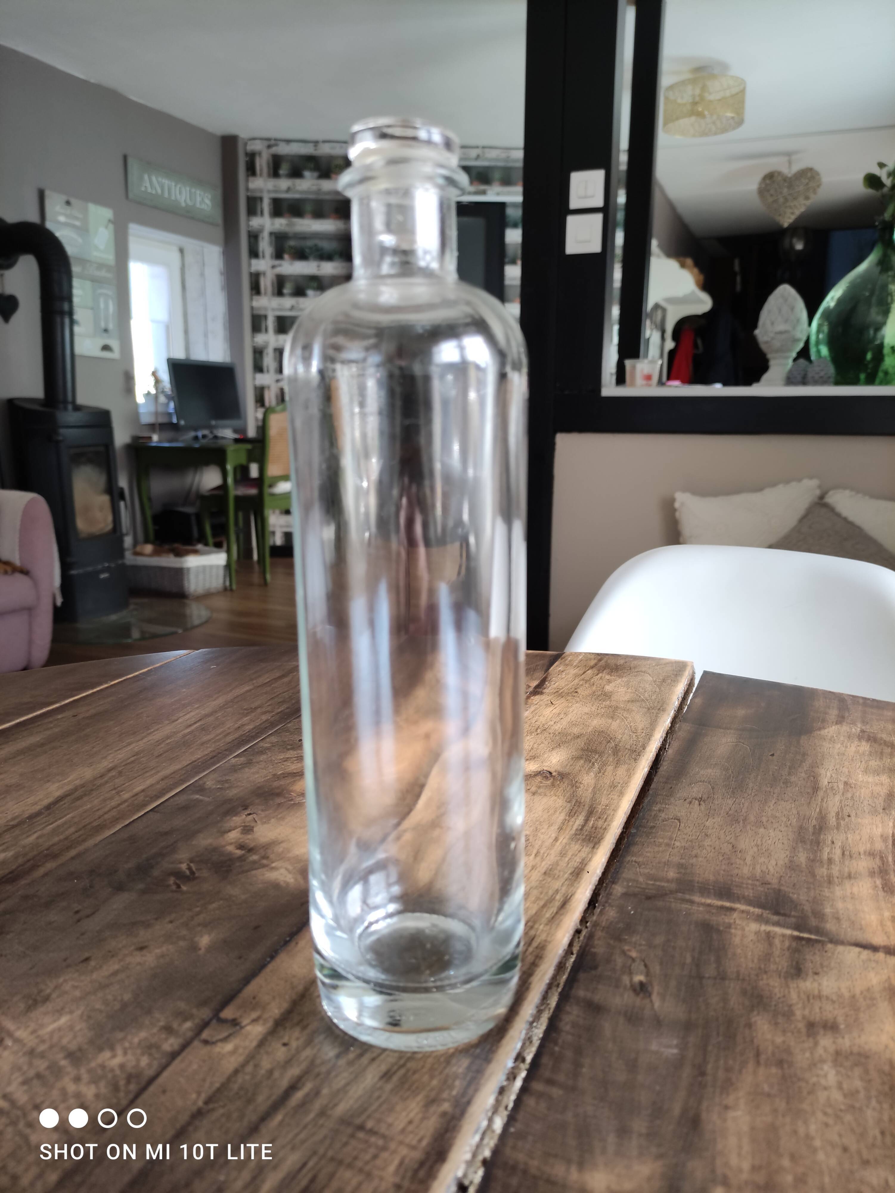 Glass cap bottle type apothecary bottle "KEFLA" 0.5L