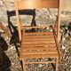 6 Folding wooden chairs