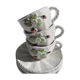 Strawberry coffee tea service