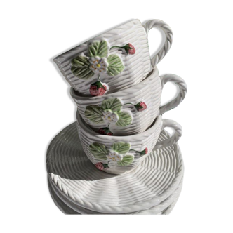 Strawberry coffee tea service