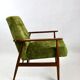 Fauteuil Fox Vintage Vert Olive, 1970s
