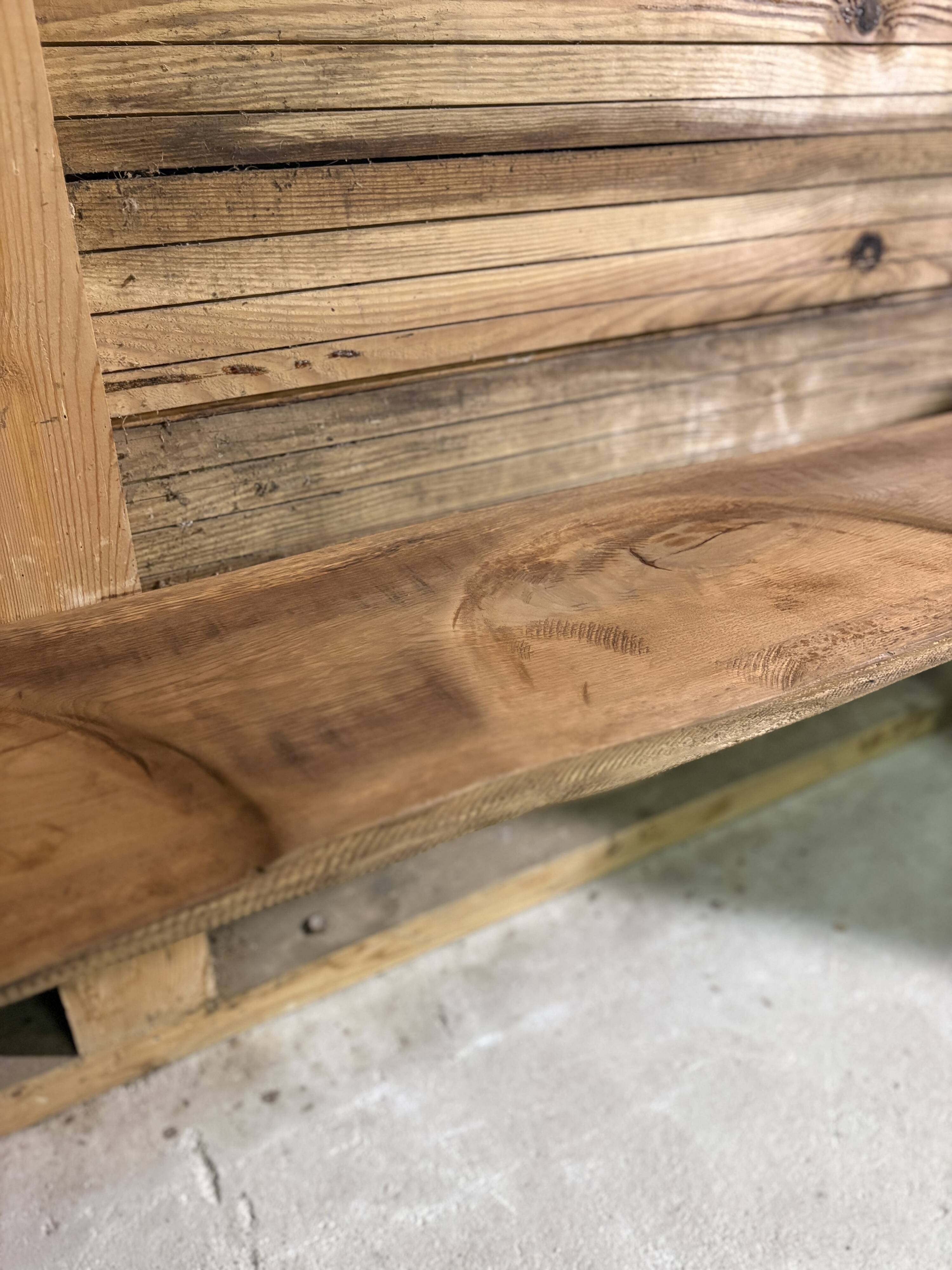 Old solid wood bench – country house spirit