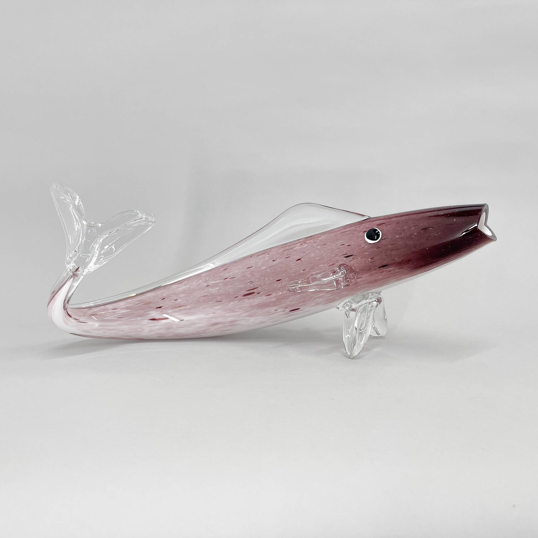 1970s Large Bohemian Glass Fish