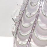 Lilac and Transparent Murano Glass Vase by Alberto Donà, Italy