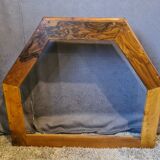 Walnut bed canopy