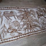 Painted wall textile from Fakaha, Ivory Coast, 1980s