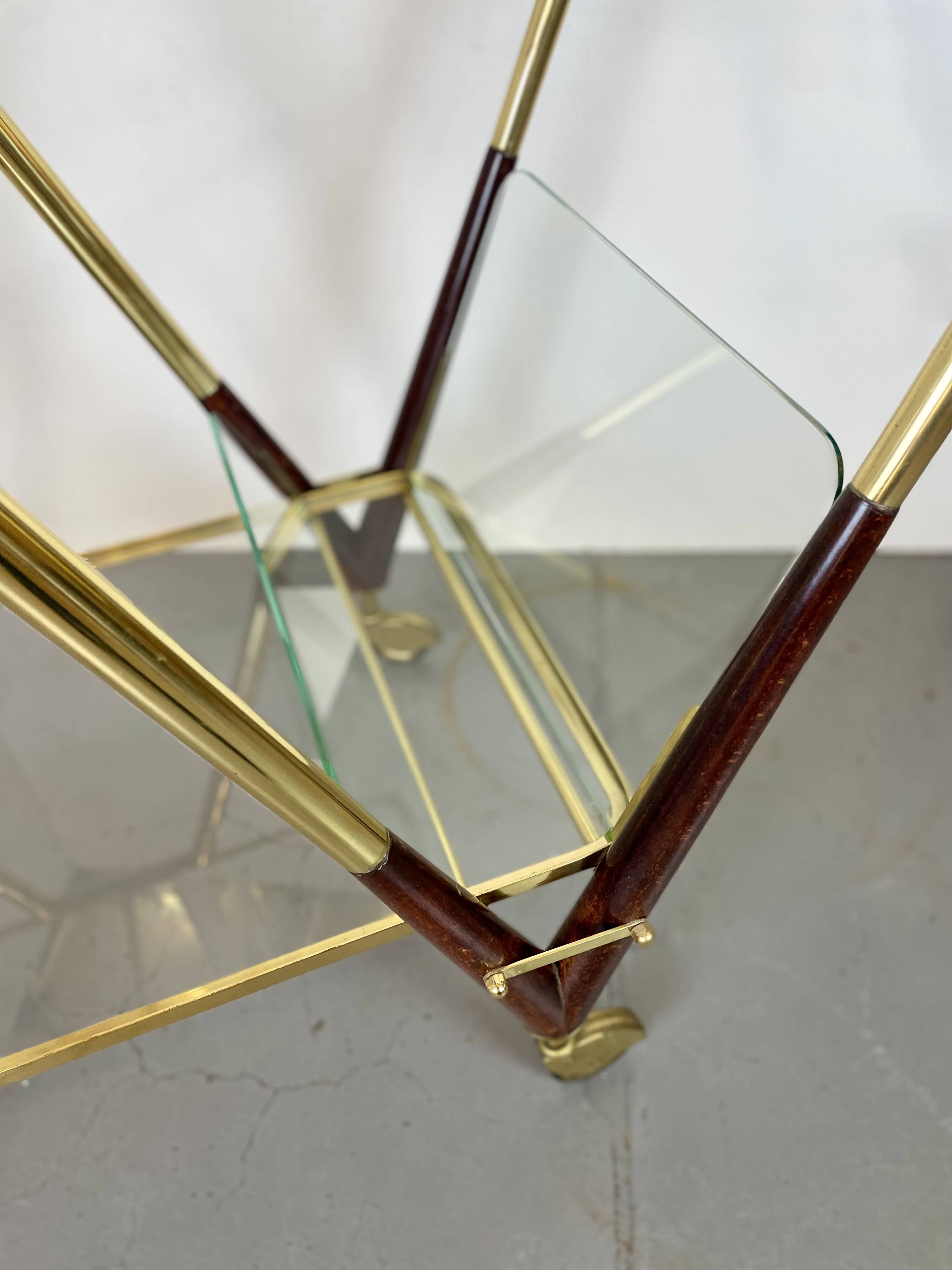 Bar Cart Trolley style Cesare Lacca, 1950’s