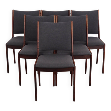 Set of six rosewood chairs, Danish design, 1960, designer:Johannes Andersen