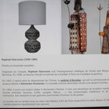 Ceramic lamp by Raphael Giarrusso 1926 - 1986