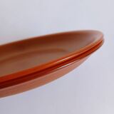 Set of 2 opaline brown dessert plates
