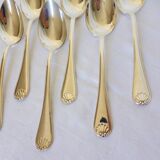 6 silver-plated soup spoons hallmarked by Liberty goldsmith with shell motif 2106249