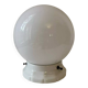 Ceiling light in opaline glass globe white ball porcelain art deco