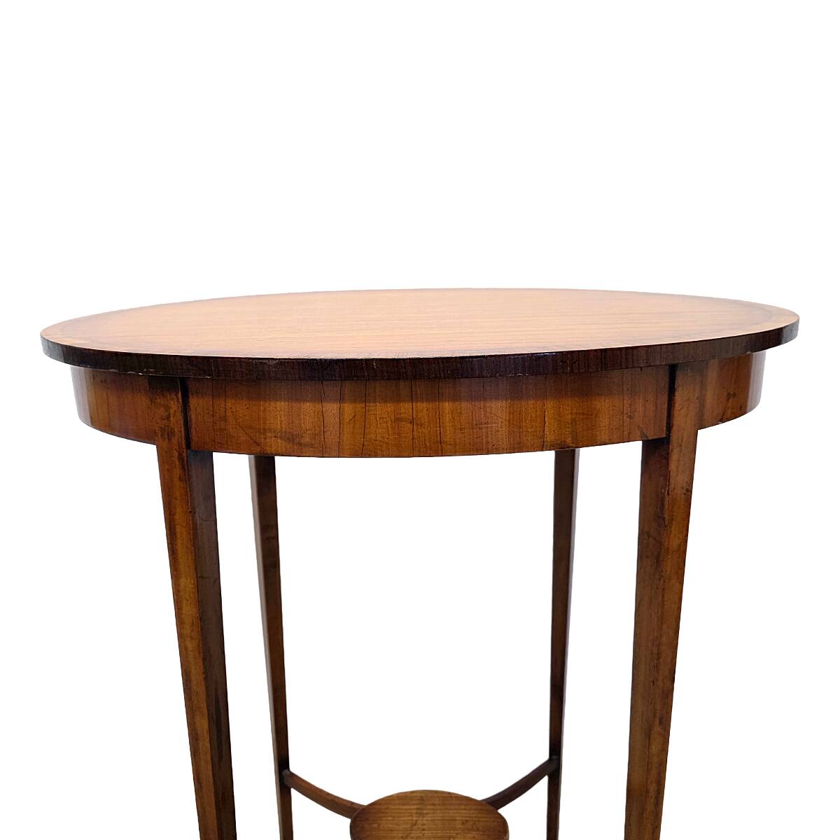 Antique English Oval Mahogany Side Table, from around 1900