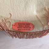 Armchair toad velvet and fringe