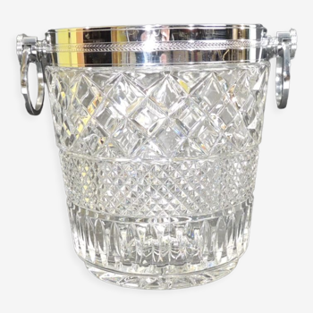 Champagne bucket cut glass