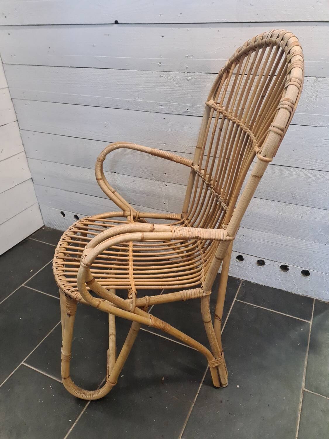 Rattan armchair