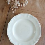Assiette montée ivoire Sarreguemines