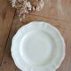 Sarreguemines ivory mounted plate