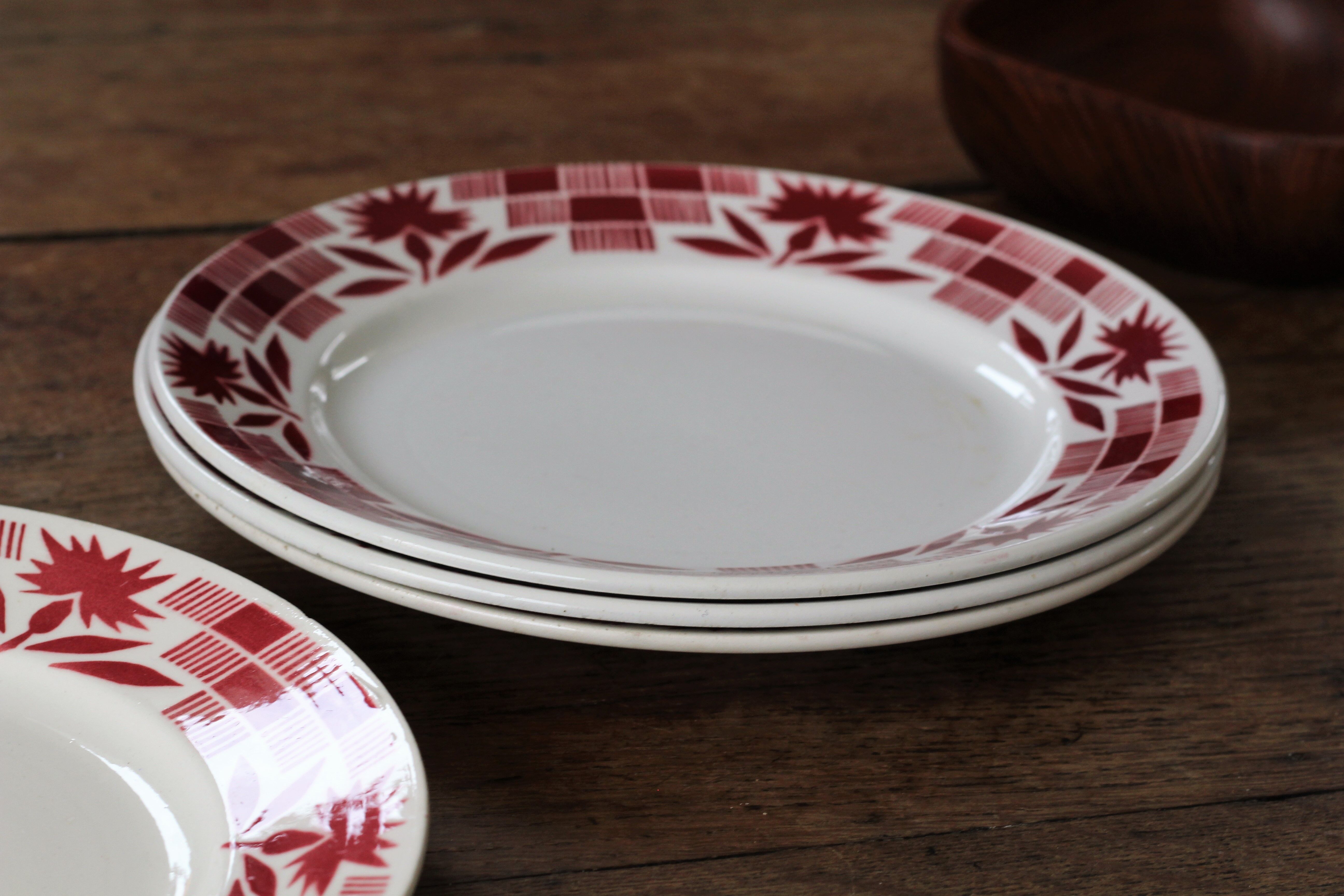 Lot of 4 plates Luneville