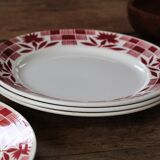 Lot of 4 plates Luneville