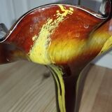 La Rochère "Volubilis" Vase – Flower shape – Amber glass