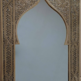 Lation mirror with intricate Moroccan decoration