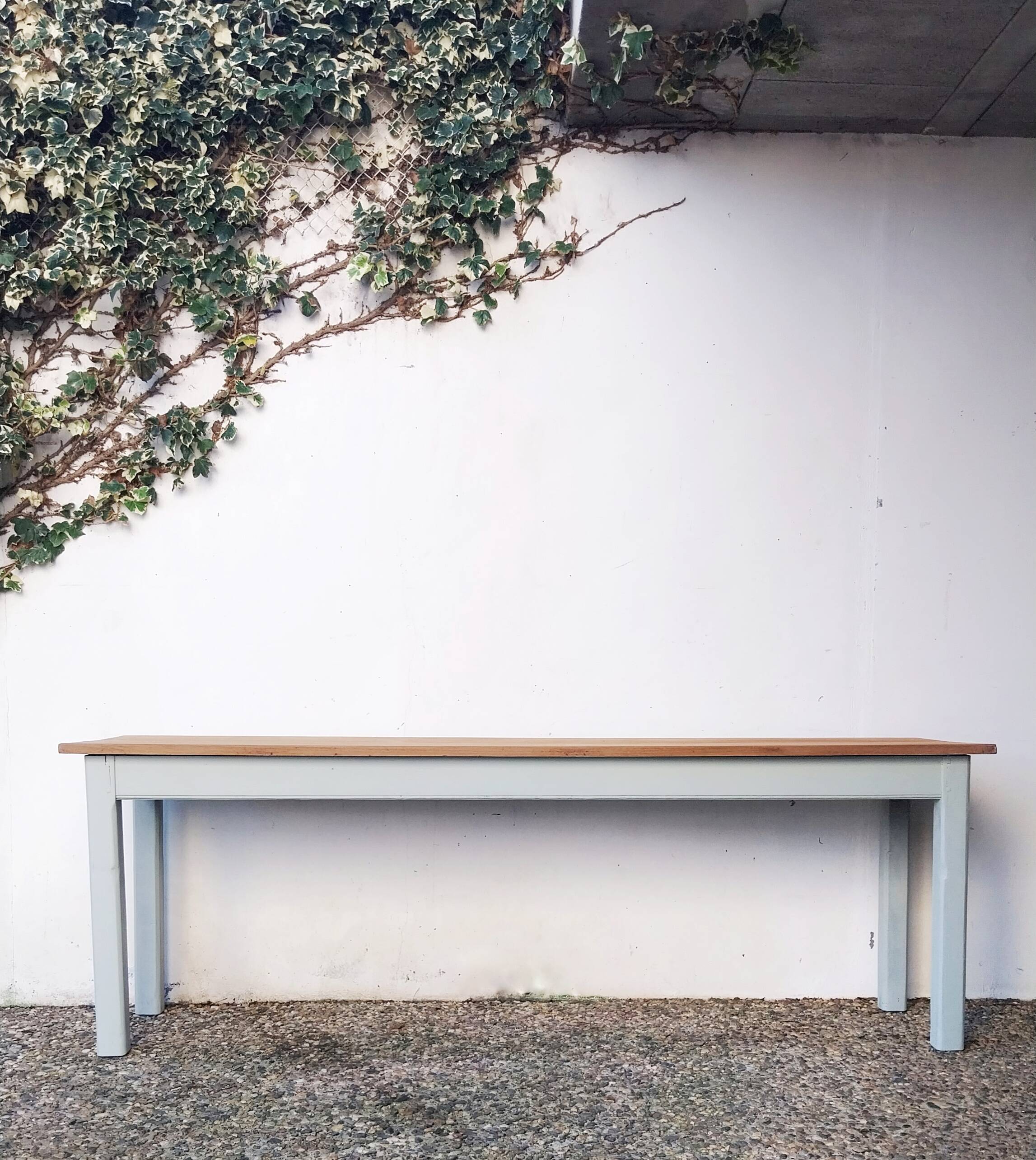 Painted wood farmhouse table