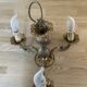 Chandelier with 3 branches in genuine bronze.