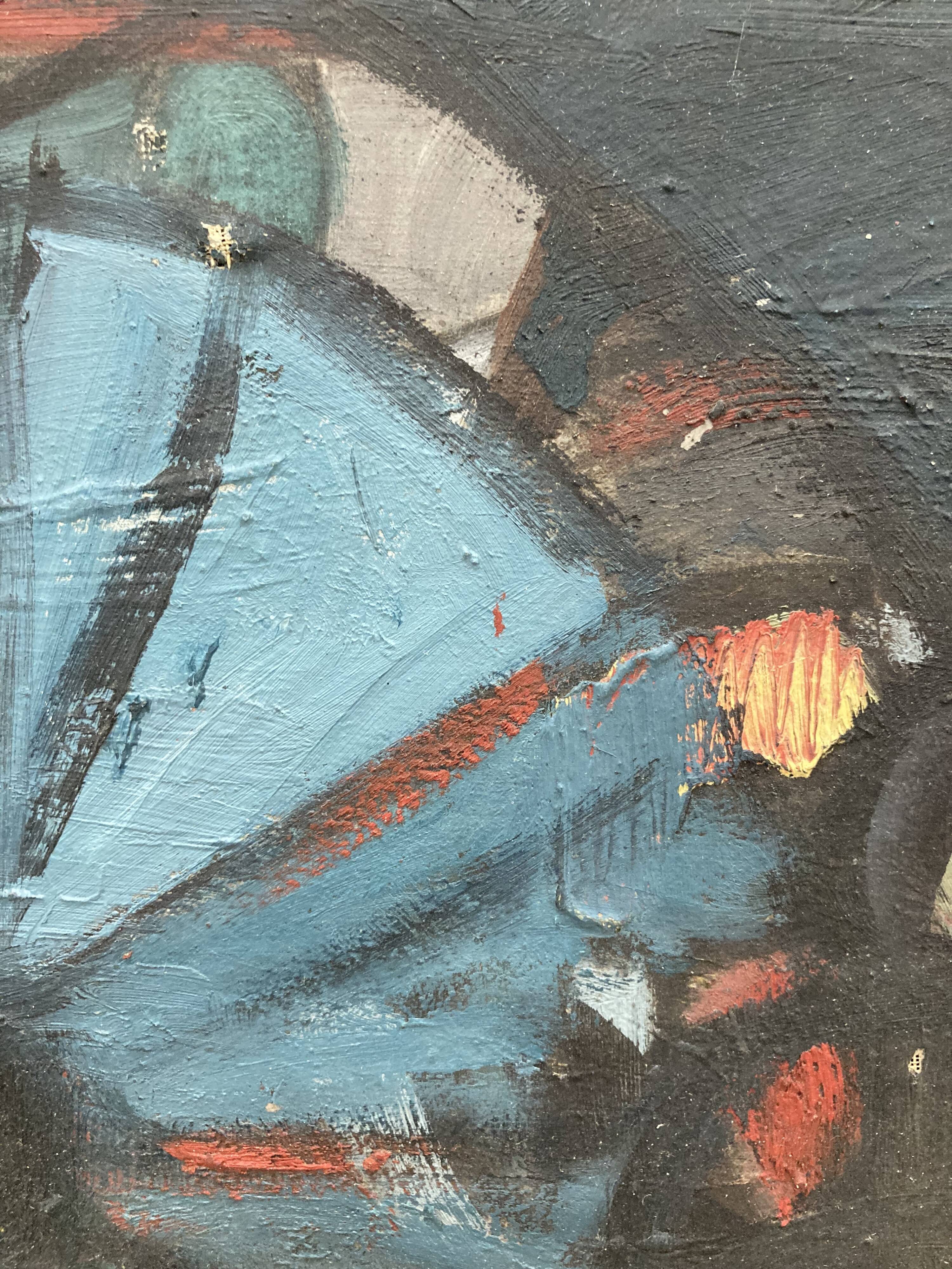 Oil on canvas vintage
