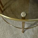 Tripartite Glass Coffee Table, Maison Baguès style – 1950