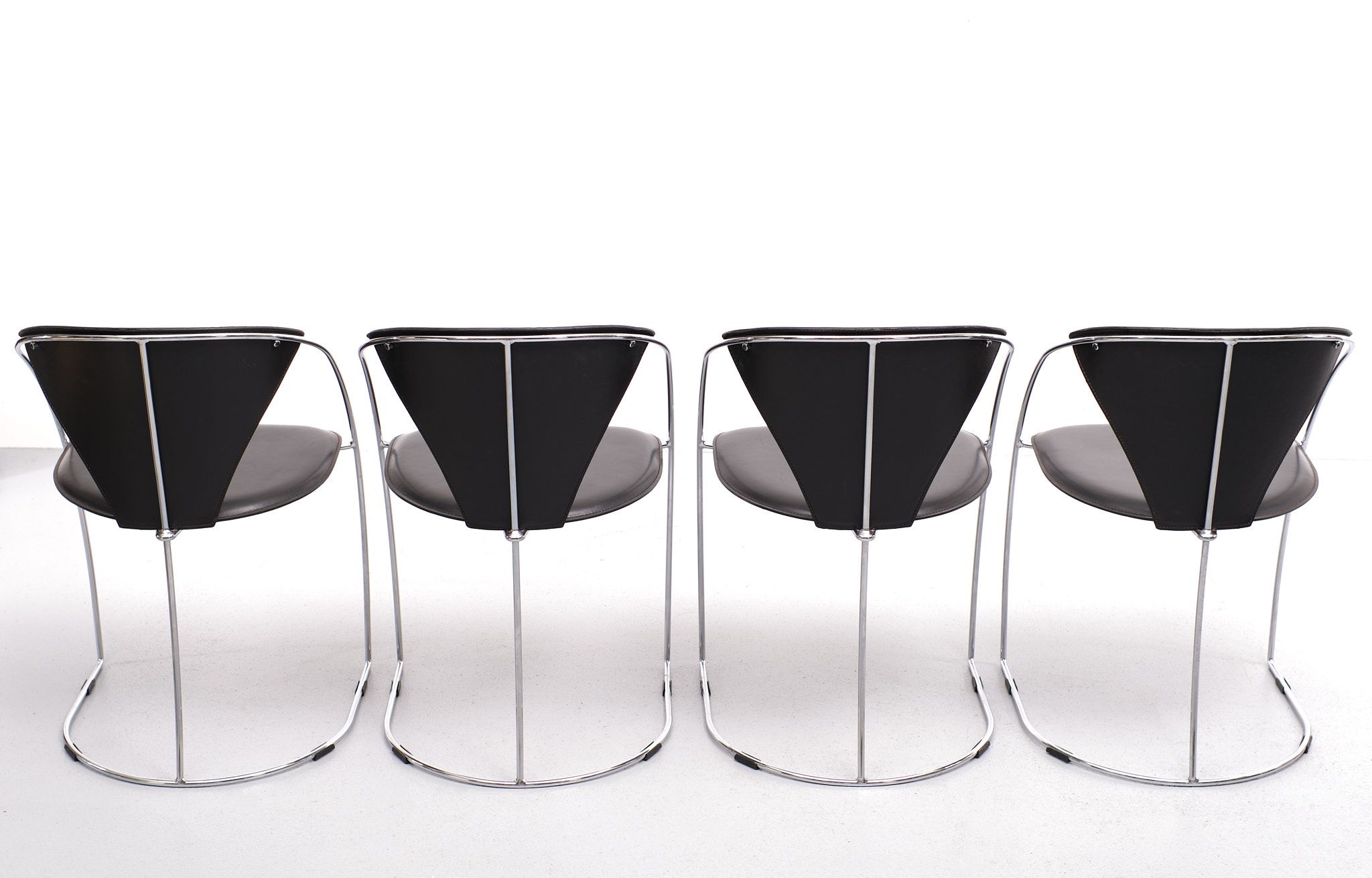 Chaises de salle à manger Arrben Linda, Italie, 1982, lot de 4