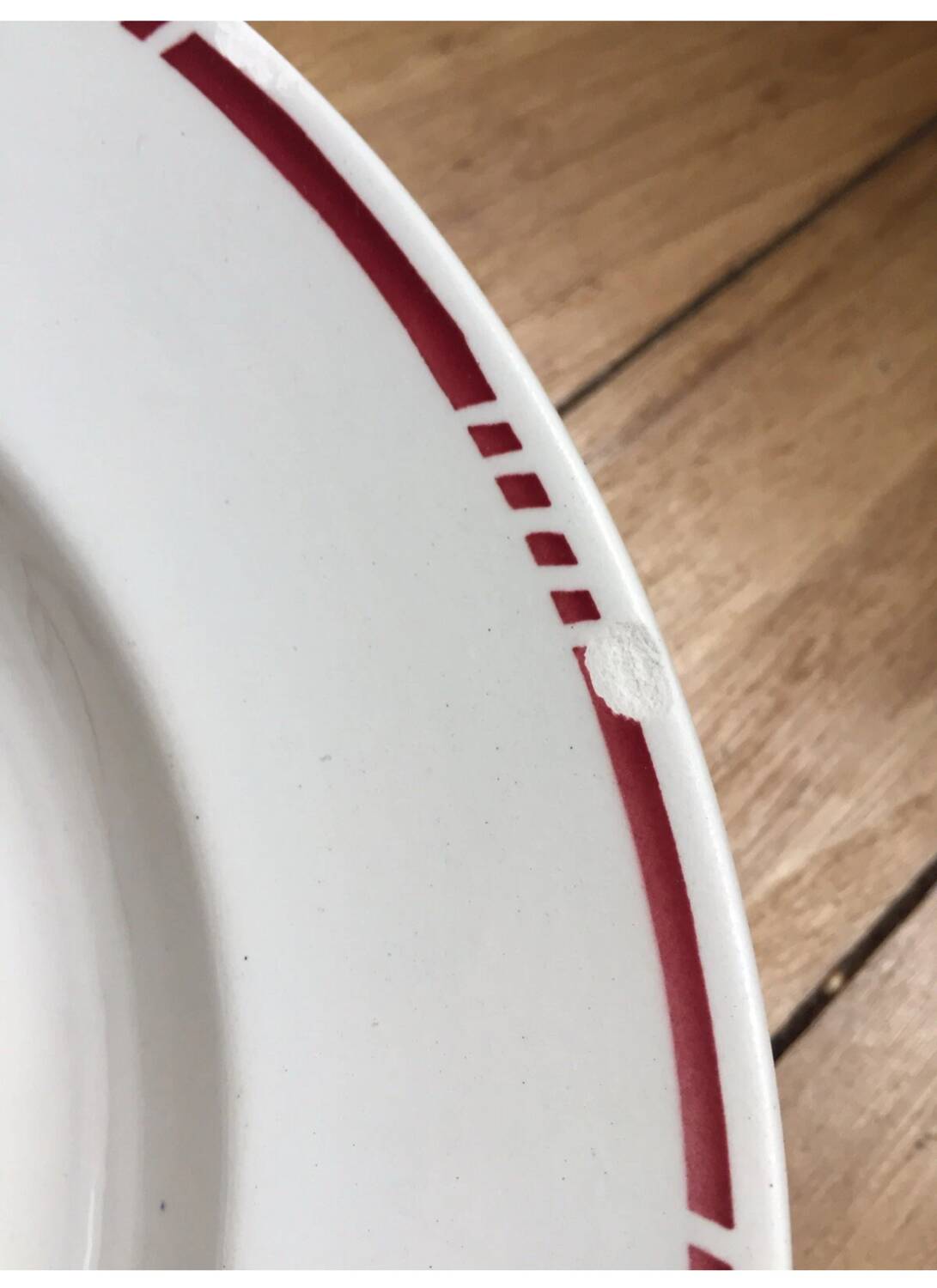 Set of 9 Badonviller Ironstone Soup Plates