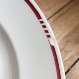 Set of 9 Badonviller Ironstone Soup Plates