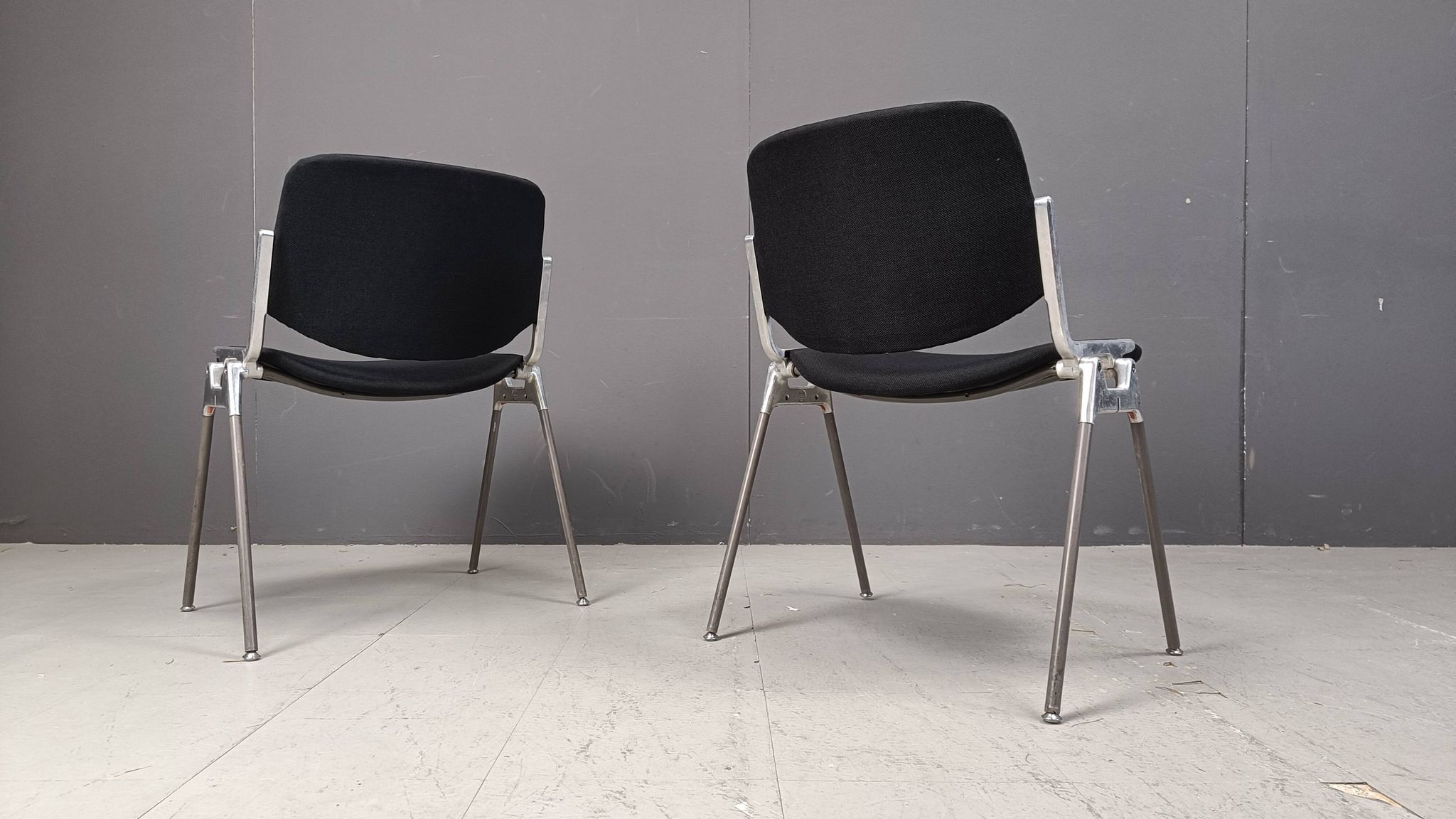 8 chaises vintage DSC 106 de Giancarlo Piretti pour Castelli