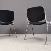 8 chaises vintage DSC 106 de Giancarlo Piretti pour Castelli