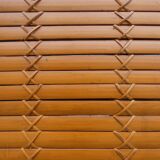 2 colonial bamboo and teak armchairs