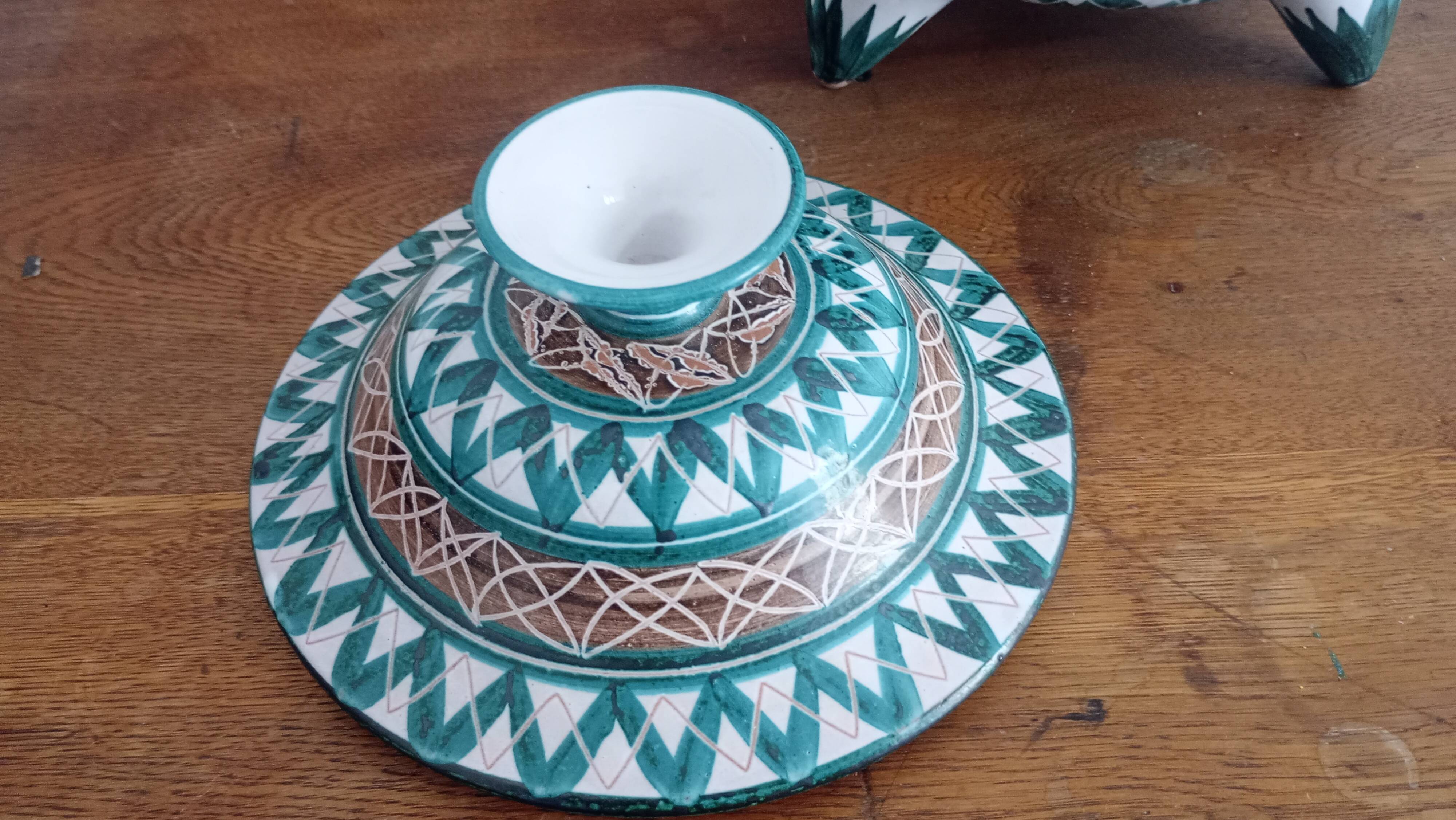 Large Robert Pucault soup tureen. 1950.