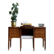 Teak desk on rosewood legs, 60s Norway, vintage